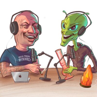 Joe Rogan And The Alien Tote Bag Official Joe Rogan Merch