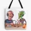 Joe Rogan And The Alien Tote Bag Official Joe Rogan Merch