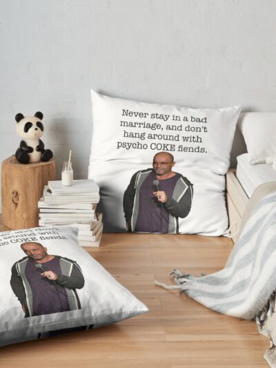 Joe Rogan Merch Throw Pillow Official Joe Rogan Merch