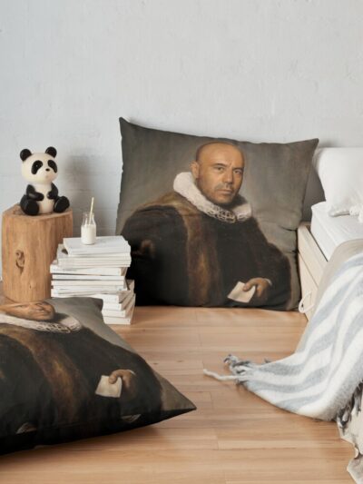 Joe Rogan Throw Pillow Official Joe Rogan Merch