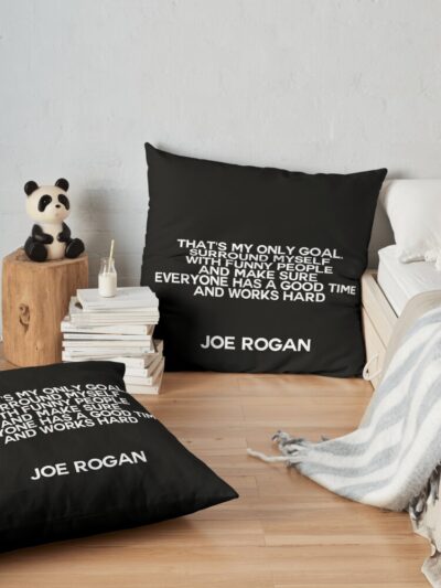 Joe Rogan Quote Throw Pillow Official Joe Rogan Merch