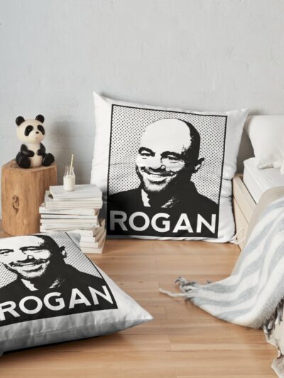 Joe Rogan Portrait| Perfect Gift Throw Pillow Official Joe Rogan Merch