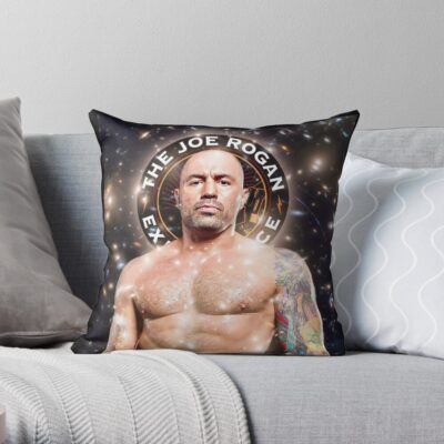 Joe Rogan Portrait Jre Throw Pillow Official Joe Rogan Merch