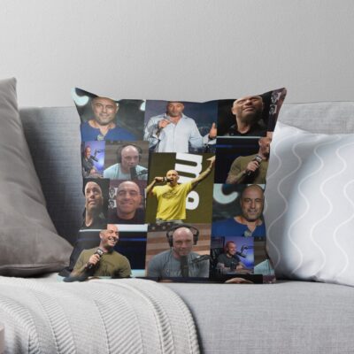 Joe Rogan Throw Pillow Official Joe Rogan Merch