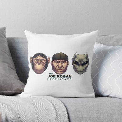 Joe Rogan Experience Throw Pillow Official Joe Rogan Merch