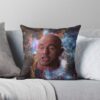 Joe Rogan Space Mask Meme Throw Pillow Official Joe Rogan Merch