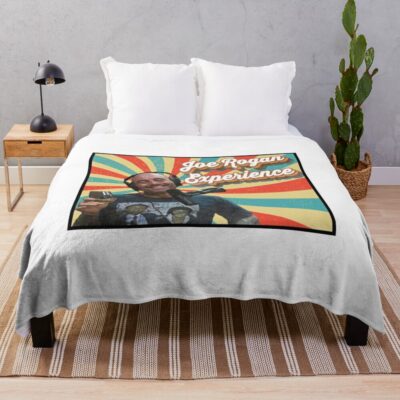 Joe Rogan Experience Retro Throw Blanket Official Joe Rogan Merch