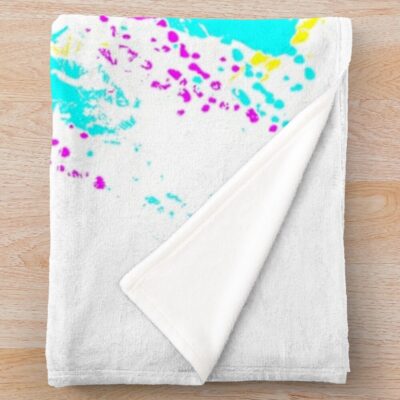 Joe Rogan Paint Splatter Throw Blanket Official Joe Rogan Merch