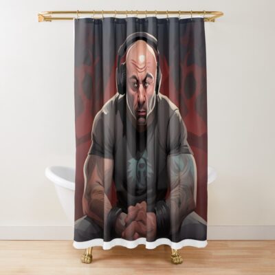 Joe Rogan Art Shower Curtain Official Joe Rogan Merch